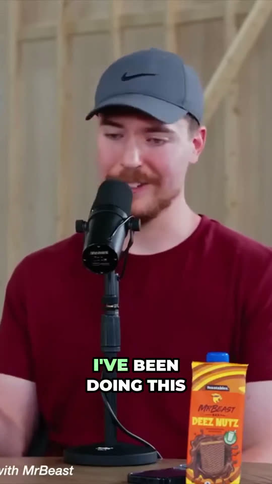 Clip MrBeast sous-titré style Opus — mot actif vert (podcast)